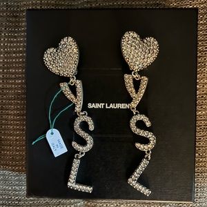 YSL heart Clip Earrings